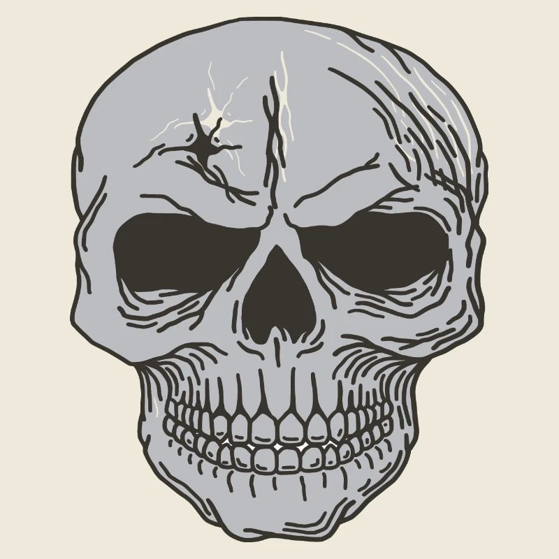 Conception de crâne d'os de crâne