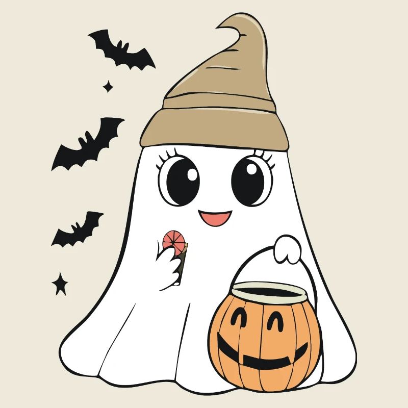Cute Halloween Ghost T-Shirt