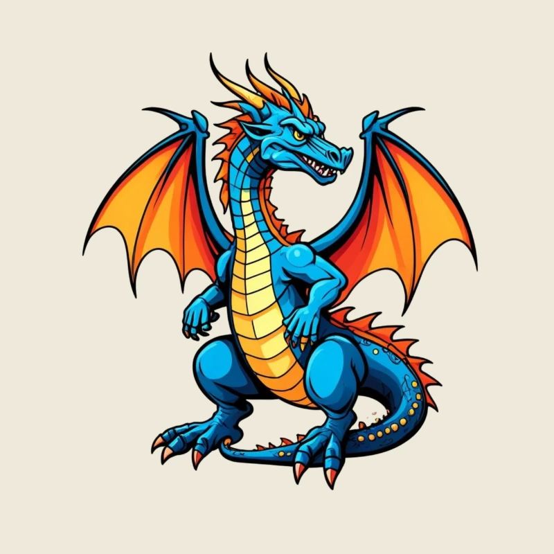 Blauer Dragon