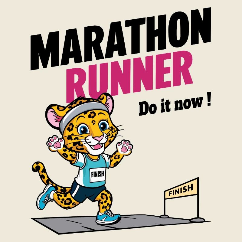 Leopard Marathon Läufer