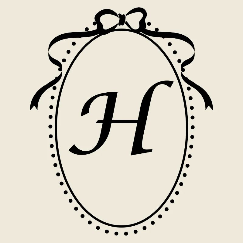 Vintage Buchstabe H Band - Geschenkidee