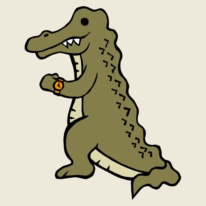 Funny & Cute Later Alligator (pas de texte)