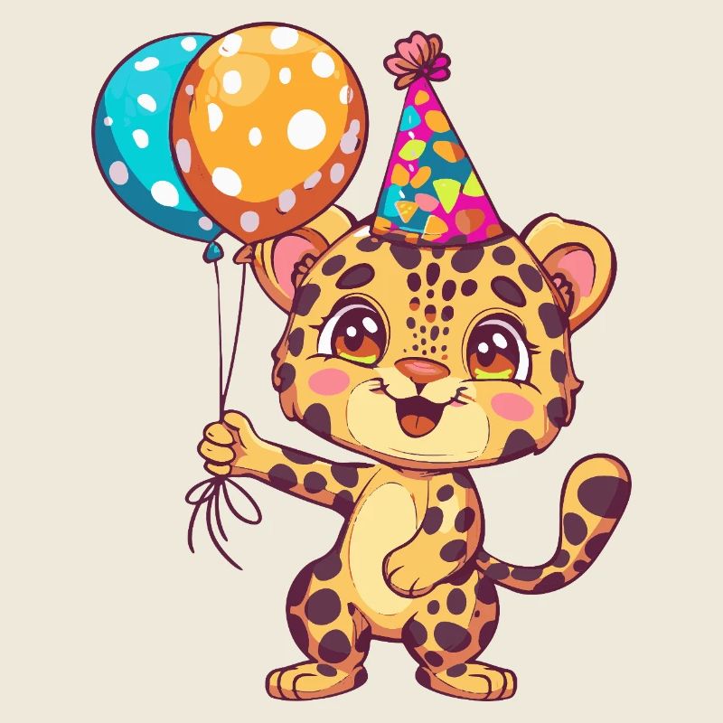 Bébé d’anniversaire léopard