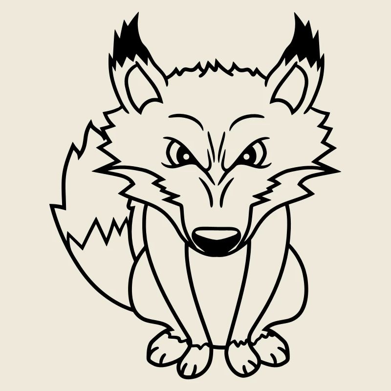 Fuchs Böser Blick Gefährlich Rotfuchs Wildes Tier