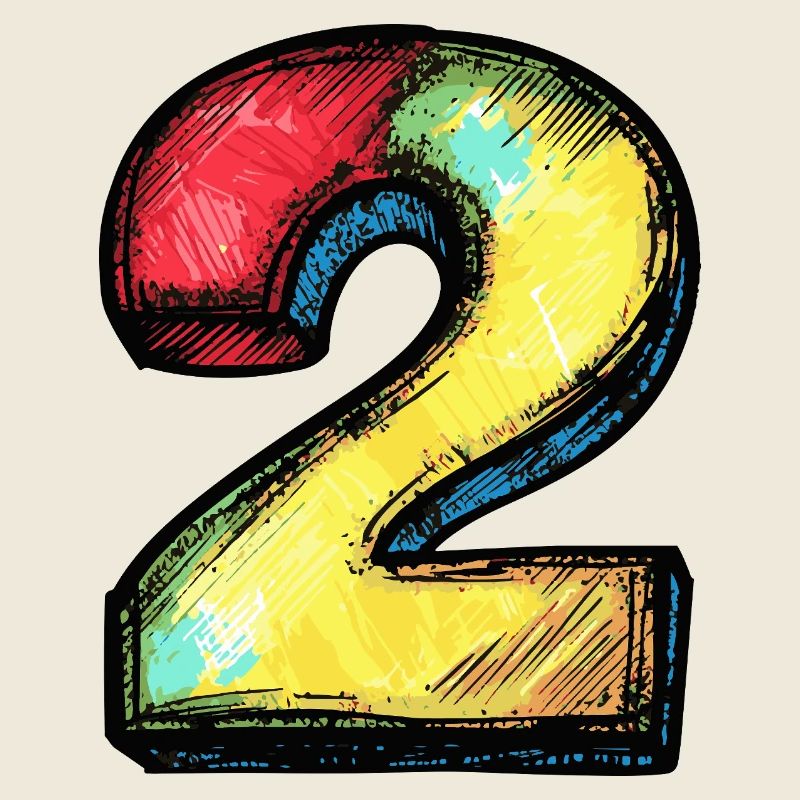 2 Zahl symbol