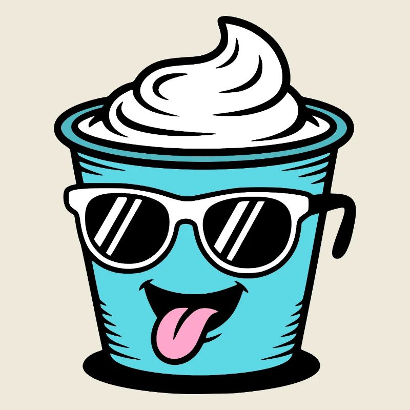 Becher Crème Frech Joghurt Rahm Sahne Eis Pudding