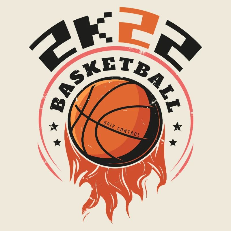 2K22 Basketball - Flammender Reifen Design