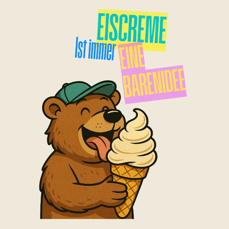 Bär Eiscreme Comic