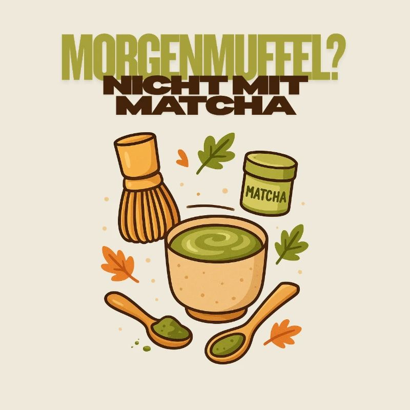 Petit-déjeuner matinal grouch coffee matcha cup