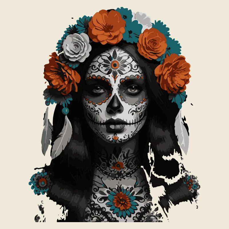 Sugar Skull Bloom Crown