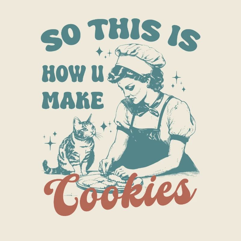 C’est donc comme ça que vous faites des biscuits chat mignon