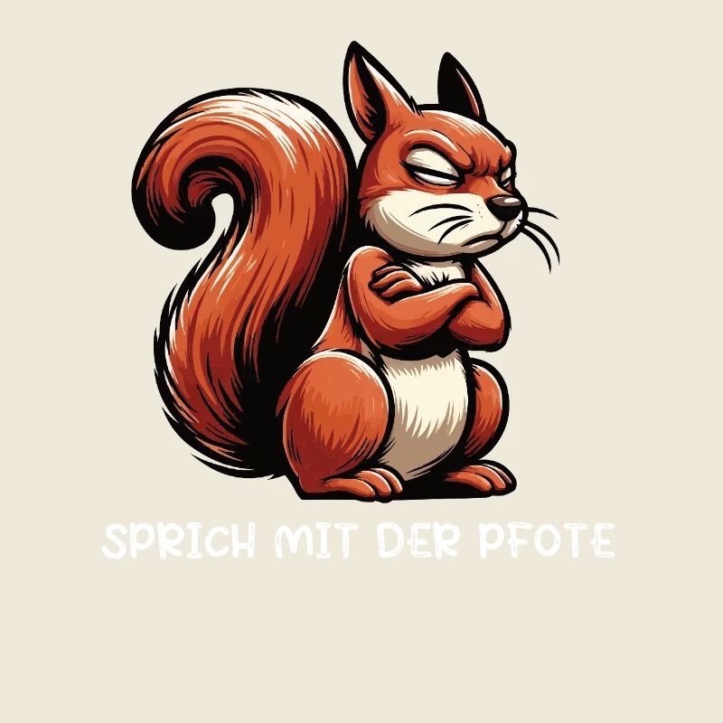 Sprich mit der Pfote Eichhörnchen Eichhorn Nager