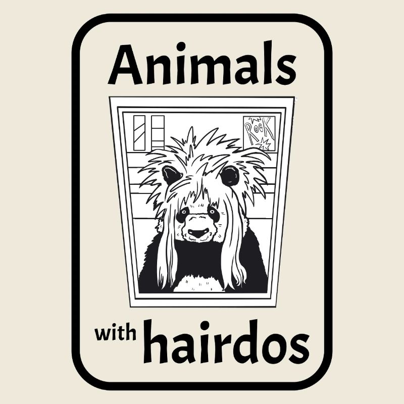 Panda avec coiffure
