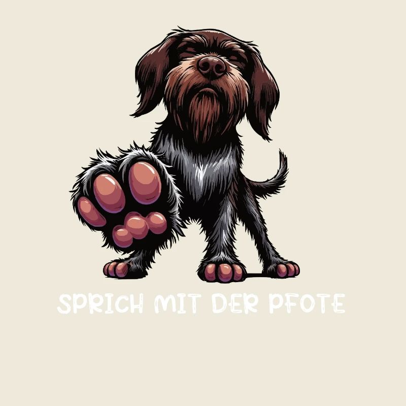 Sprich mit der Pfote Deutsch Drahthaar Drahthaare