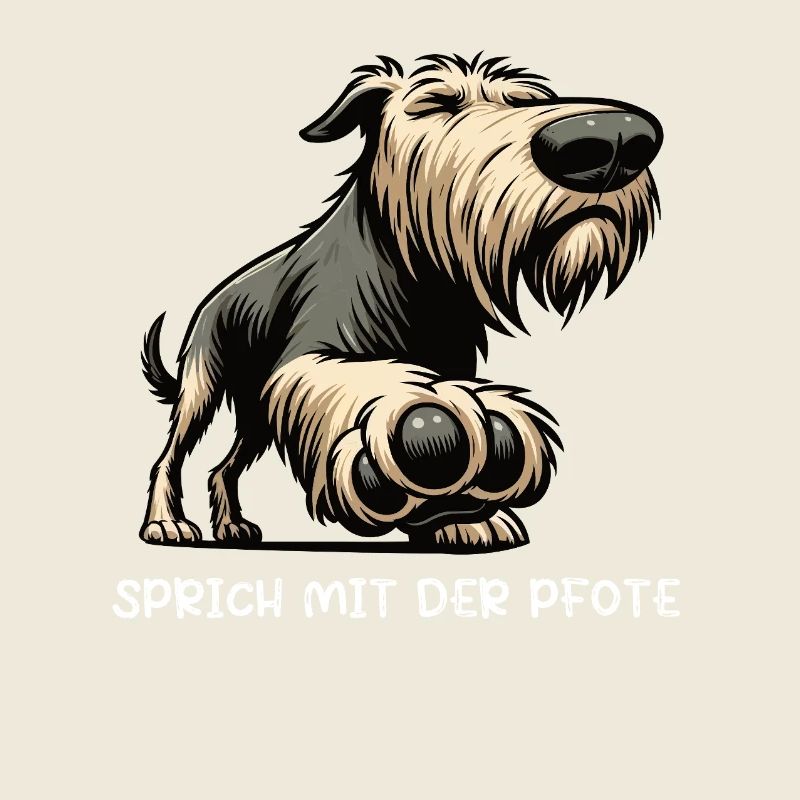 Sprich mit der Pfote Irischer Wolfshund Wolfshunde