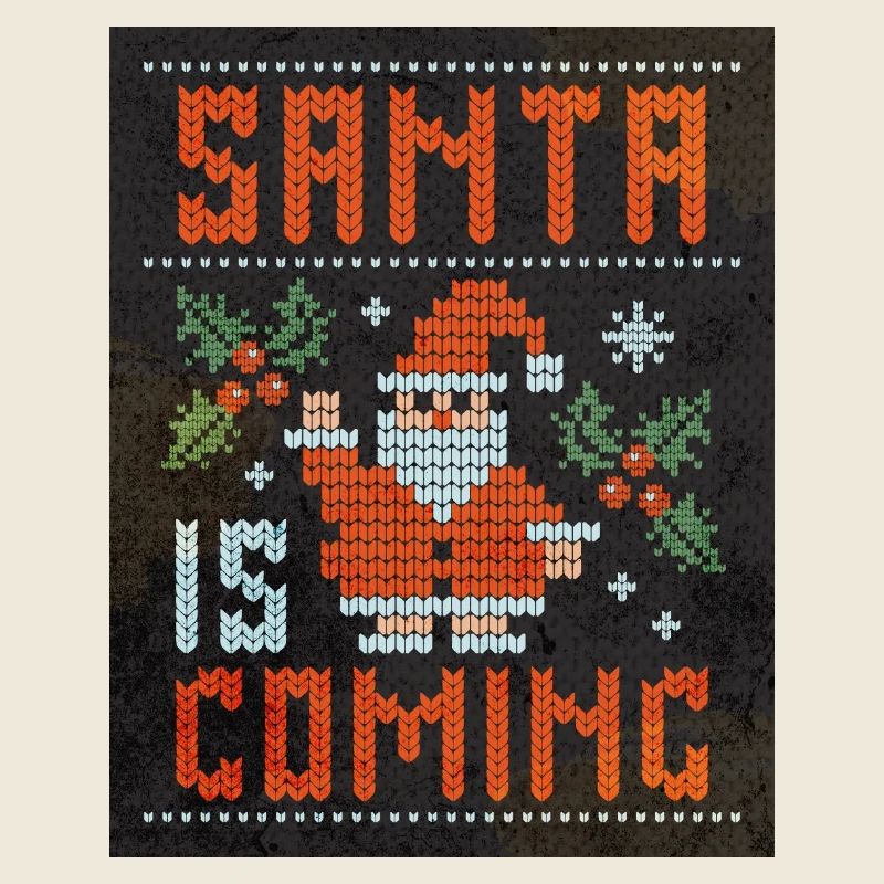 Santa Is Coming Knit Pattern