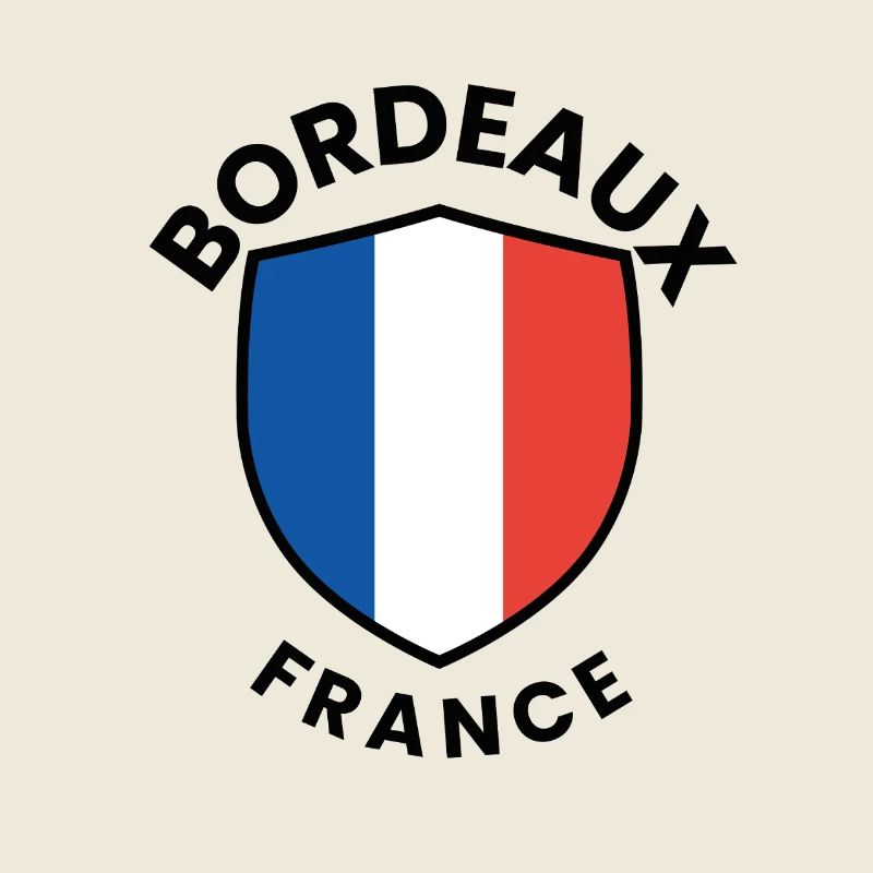 Conception du bouclier du drapeau français