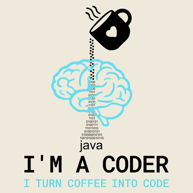 T-shirt Coder : Du café dans le code – Nerdy Programmie