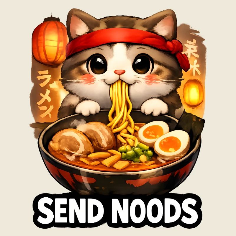 Ramen Cat Send Noods