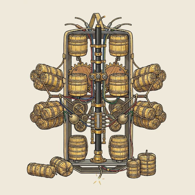 Multi-impact bomb fireworks Malta pyrotechnics