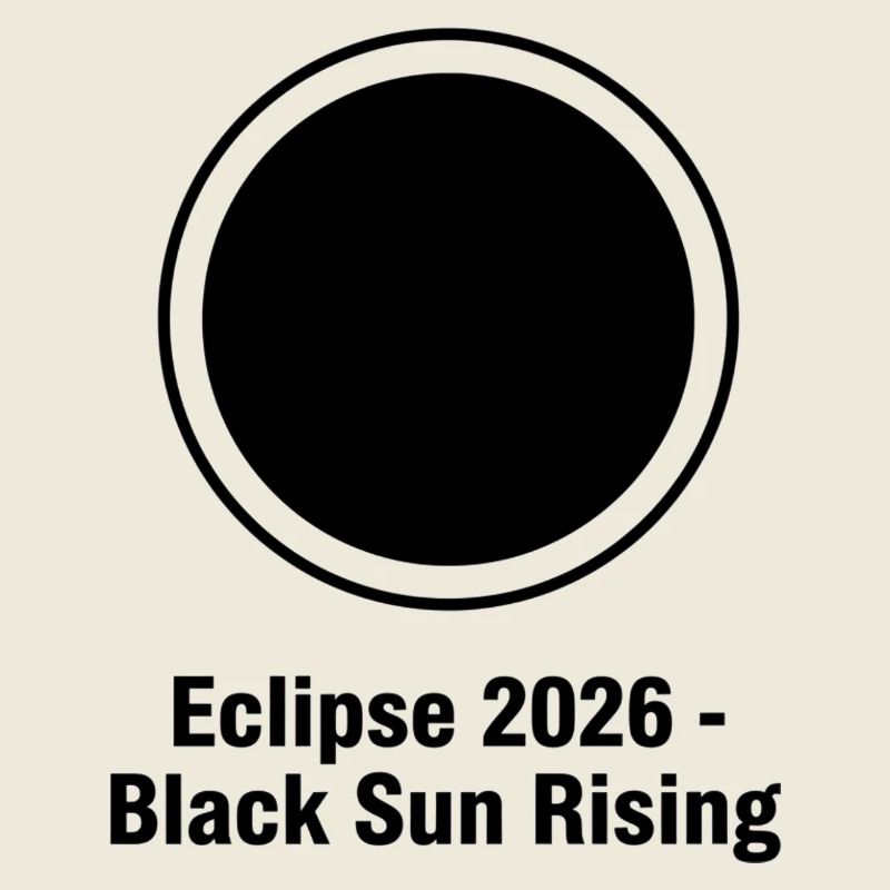 Éclipse 2026 Soleil Noir Levant