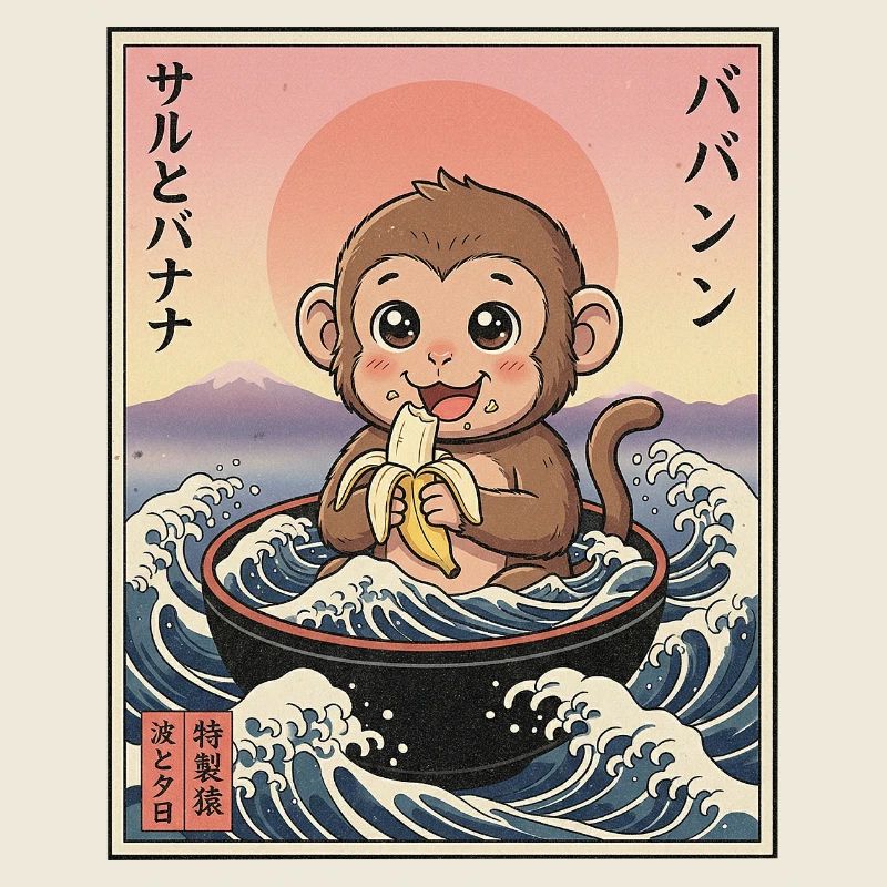 Süßes Äffchen Kawaii