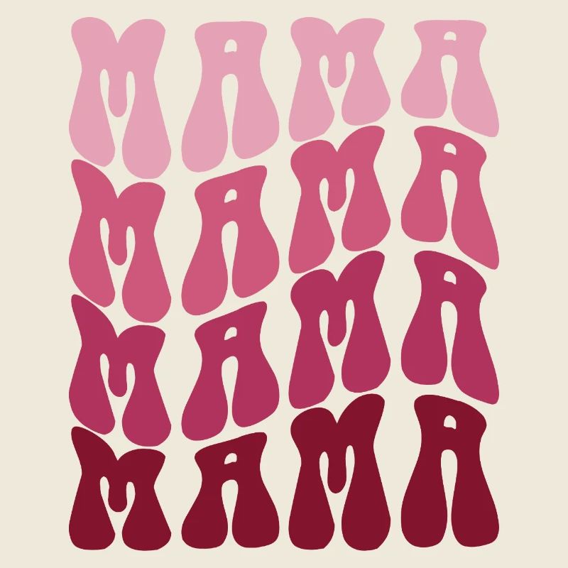 Mom Pattern en dégradé rose