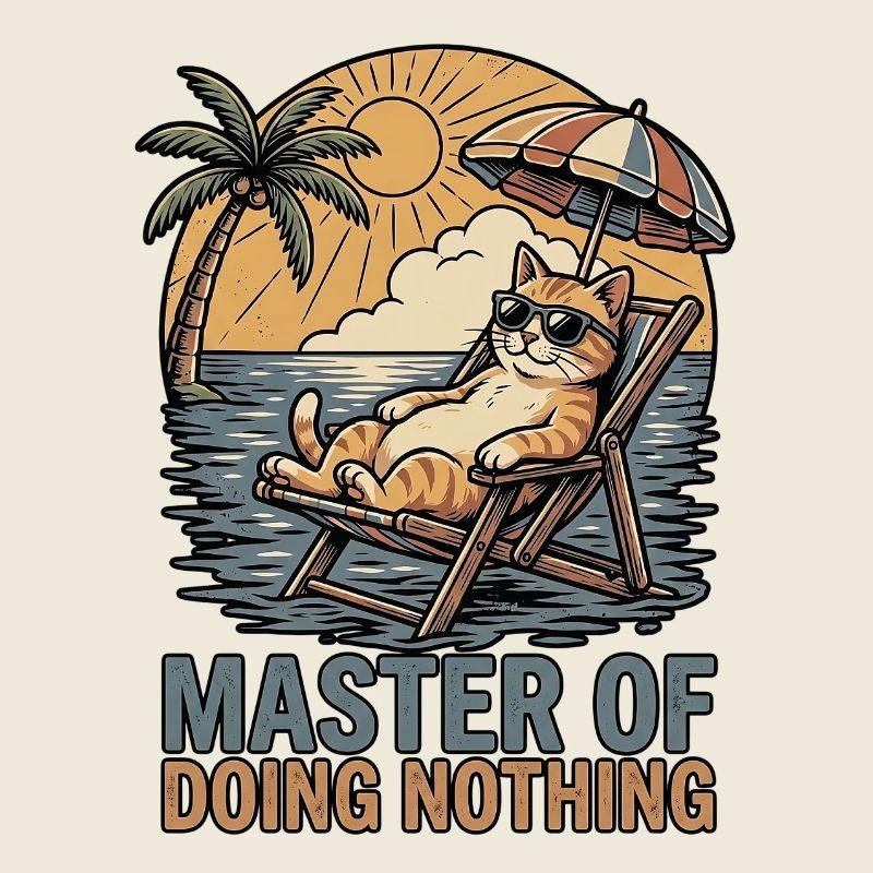 Faule Katze Lustiger Spruch