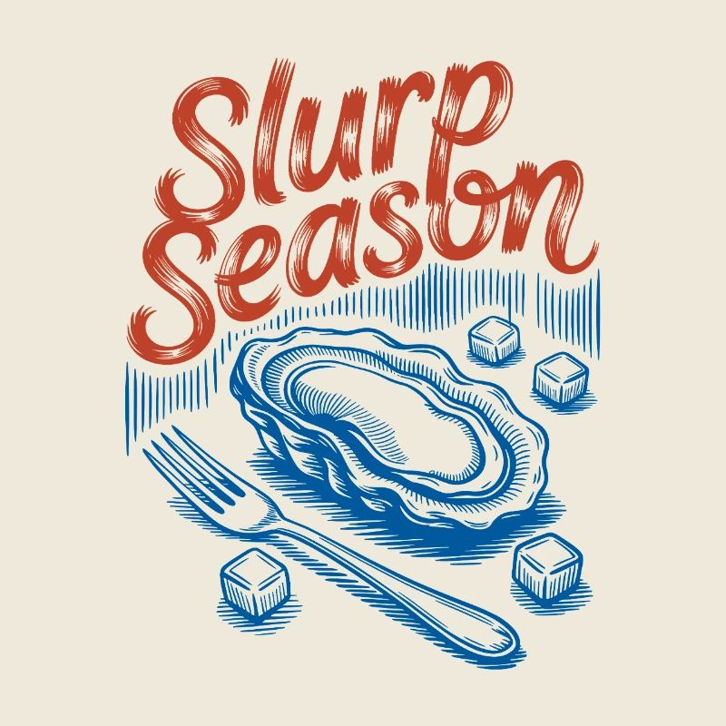 Schlürfsaison – Retro-Austern-Meeresfrüchte