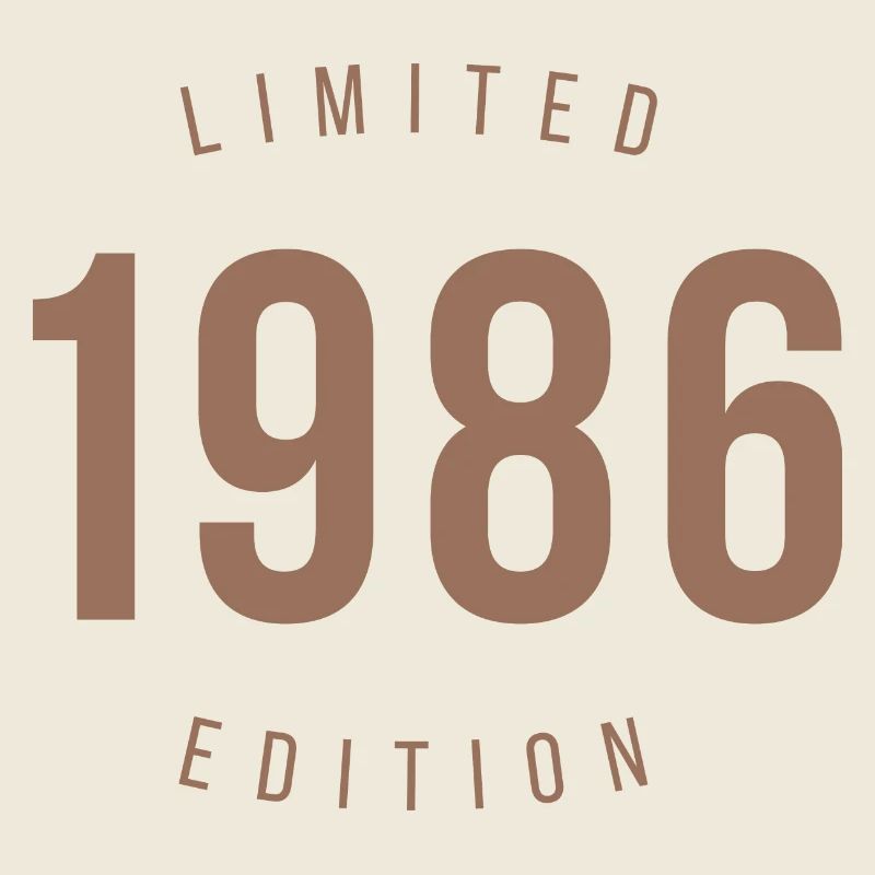 1986 Édition limitée Style rétro Cadeau d’anniversaire