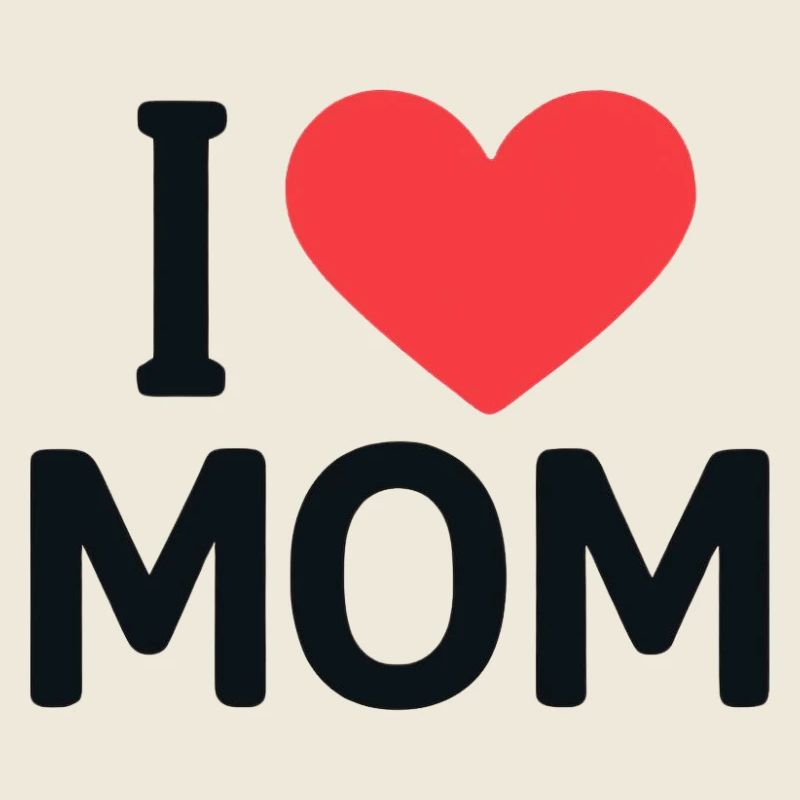 Ich liebe das MOM-Herzdesign