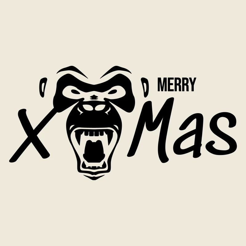 Merry Xmas Gorilla Monkey Gift