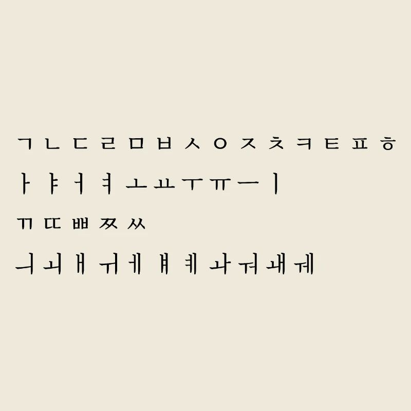 Koreanischisches Alphabet