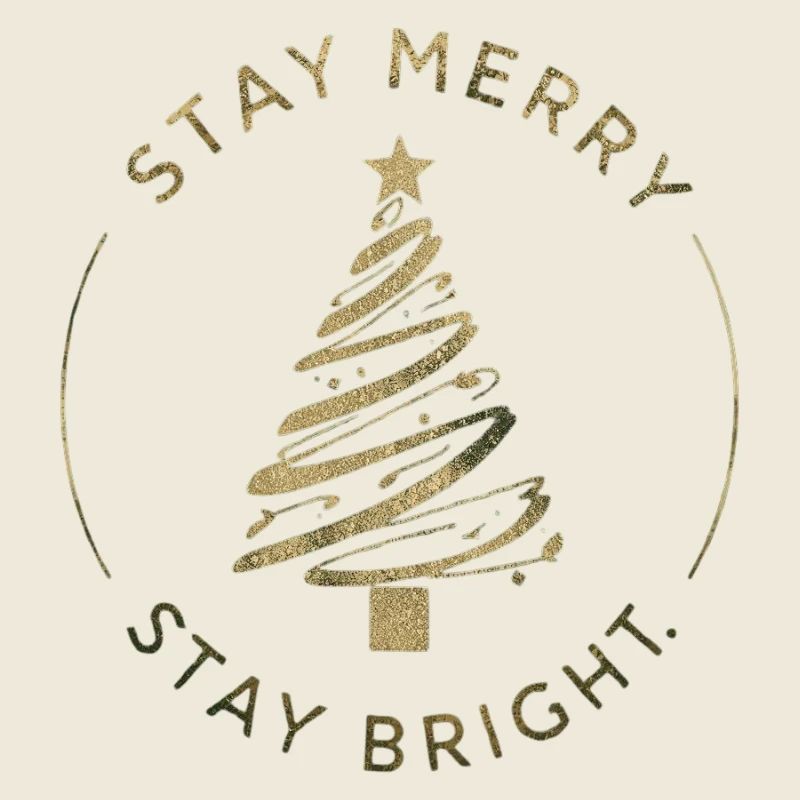 Arbre de Noël doré Graphique