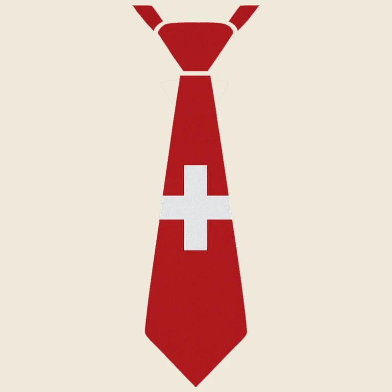 Schweizer Krawatte – Flaggendesign