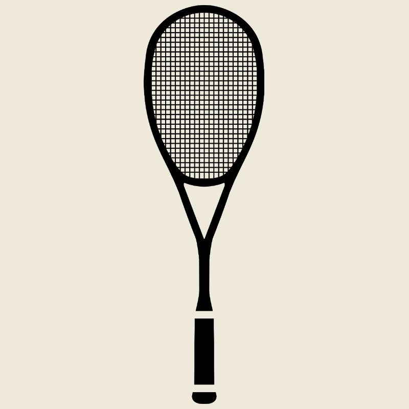 Squash Tennis Schläger geteilt