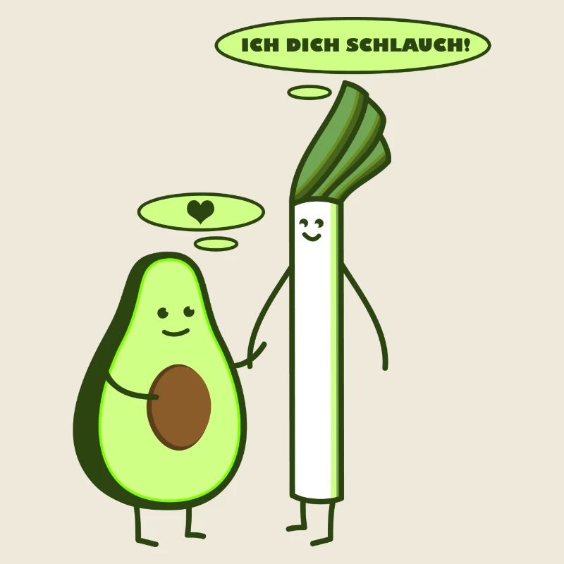 Lauch und Avocado