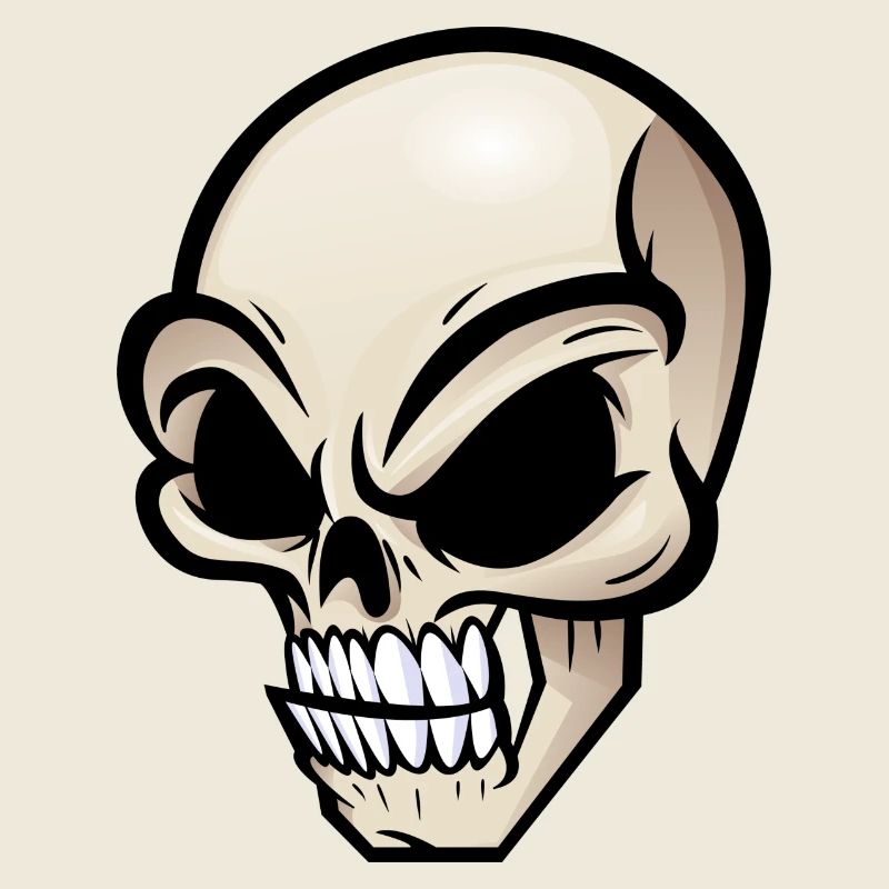 Rebel Skull with Functional Style