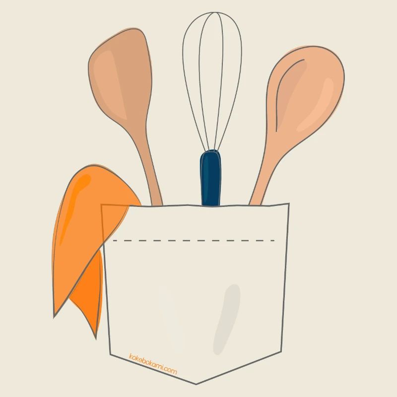 Ustensiles de cuisine en poche