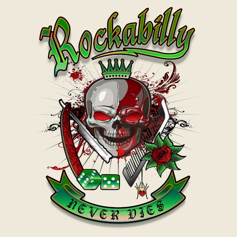 Rockabilly Skull