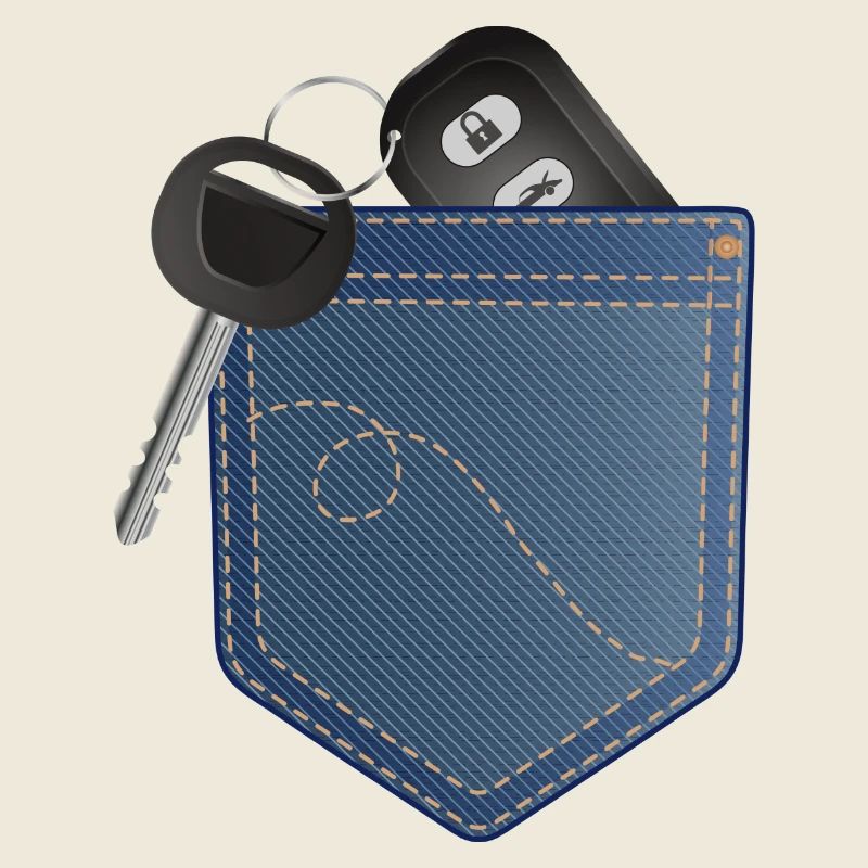 Clé de voiture avec télécommande dans votre poche