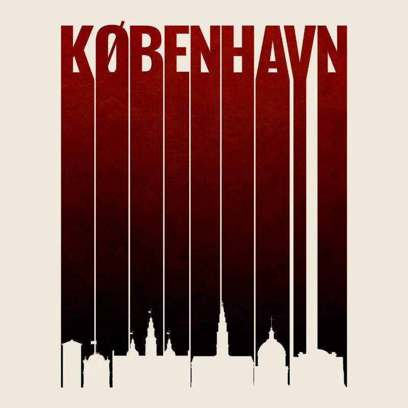 Copenhagen Red Gradient Typo