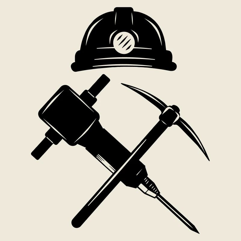 Spitzhacke und Krikhamer