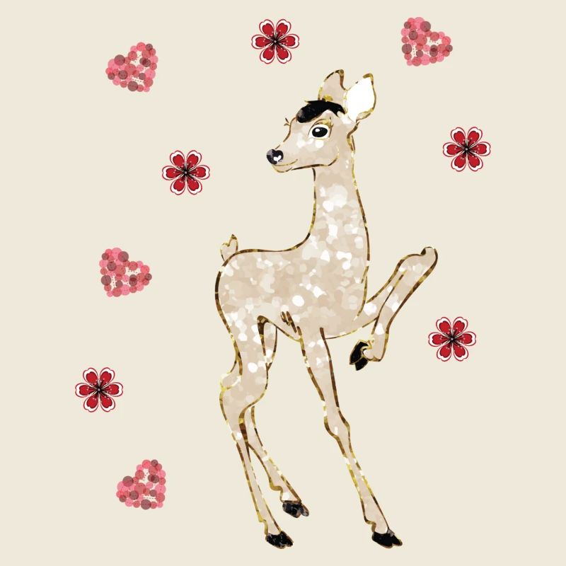 Elegant Fabulous Capreolus / Deer Print