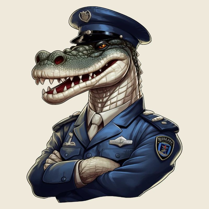 Krokodil Polizist