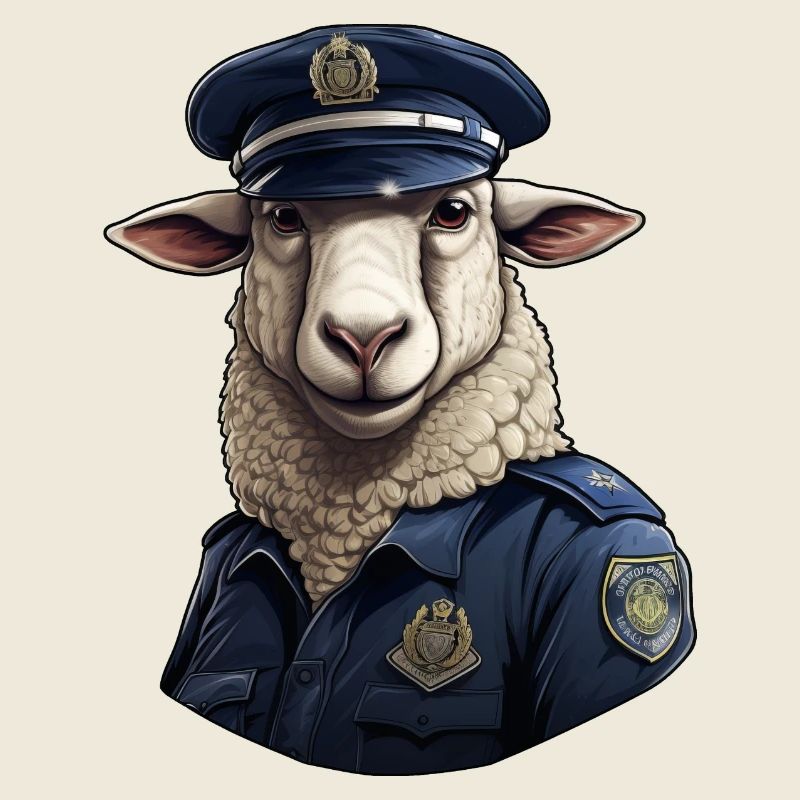 Polizei Schaf
