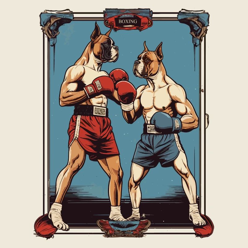 Les chiens dans la boxe