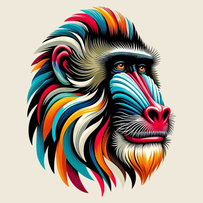 Singe mandrill