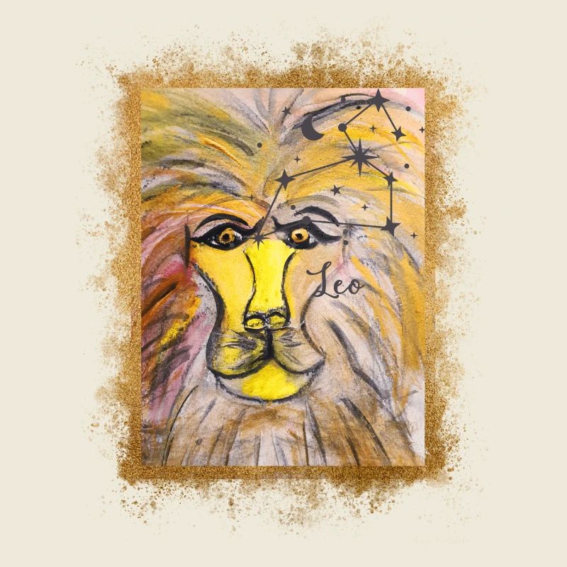 Löwe Sternzeichen Illustration
