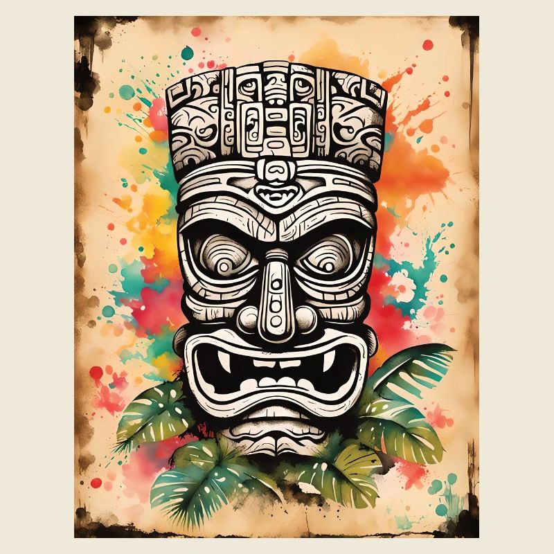 Masque Tiki splash art